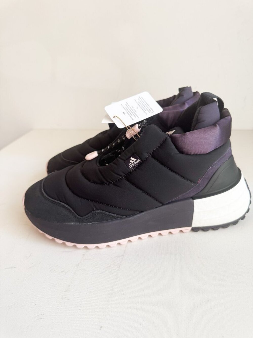 adidas X_PLRBOOST Puffer Running Shoe Black 11